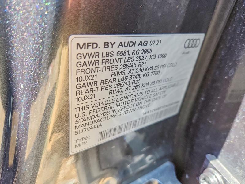 WA1CWBF10ND001666 2022 AUDI SQ8 photo no. 12