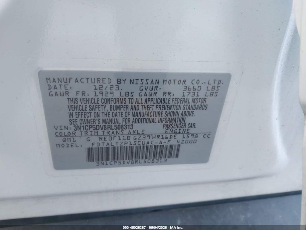 3N1CP5DV8RL508313 2024 NISSAN KICKS photo no. 9