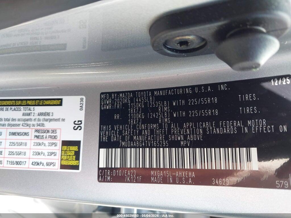 7MUDAABG4TV165295 2026 TOYOTA COROLLA CROSS photo no. 9