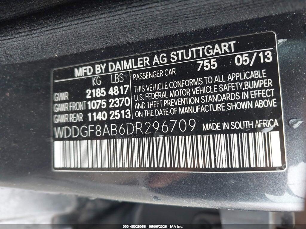 WDDGF8AB6DR296709 2013 MERCEDES-BENZ C 300 photo no. 9