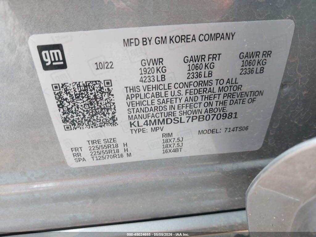 KL4MMDSL7PB070981 2023 BUICK ENCORE GX photo no. 9