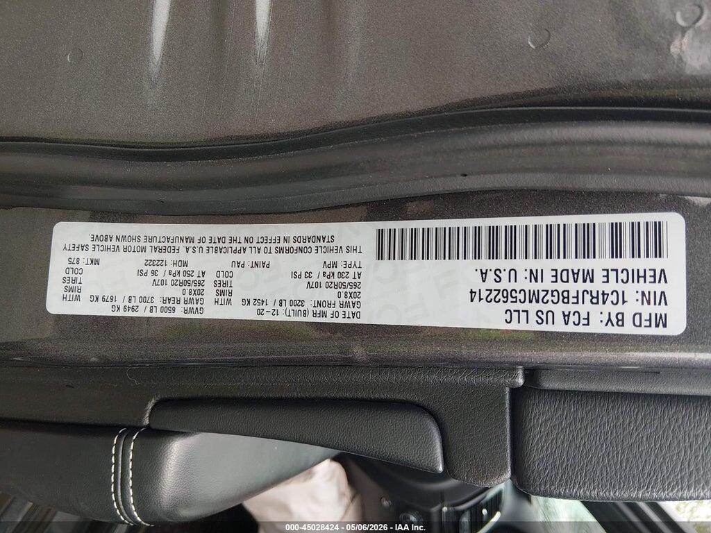 1C4RJFBG2MC562214 2021 JEEP GRAND CHEROKEE photo no. 9