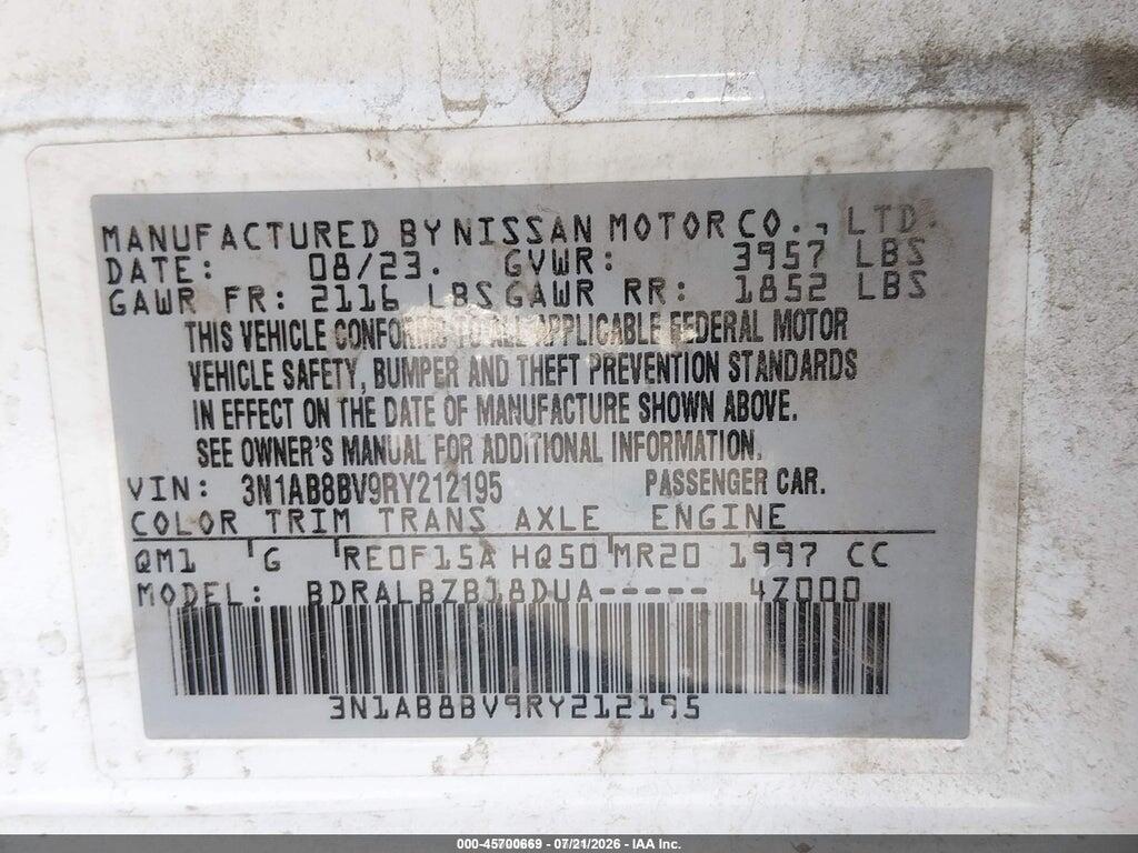 3N1AB8BV9RY212195 2024 NISSAN SENTRA photo no. 9