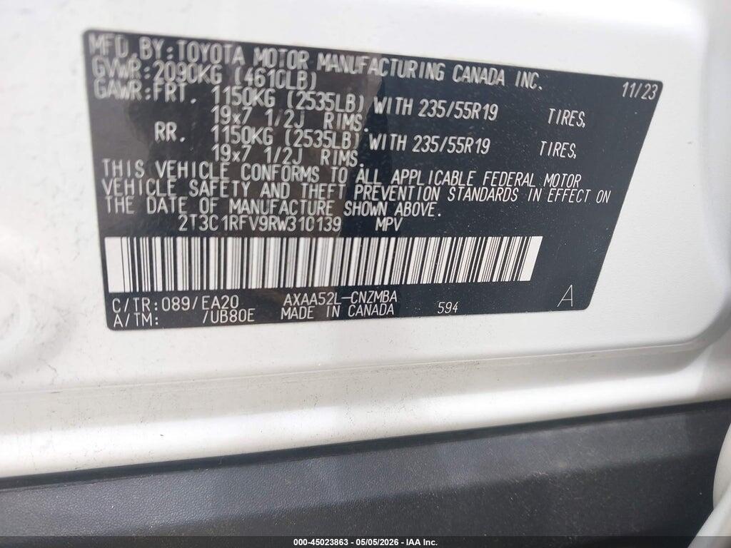 2T3C1RFV9RW310139 2024 TOYOTA RAV4 photo no. 9