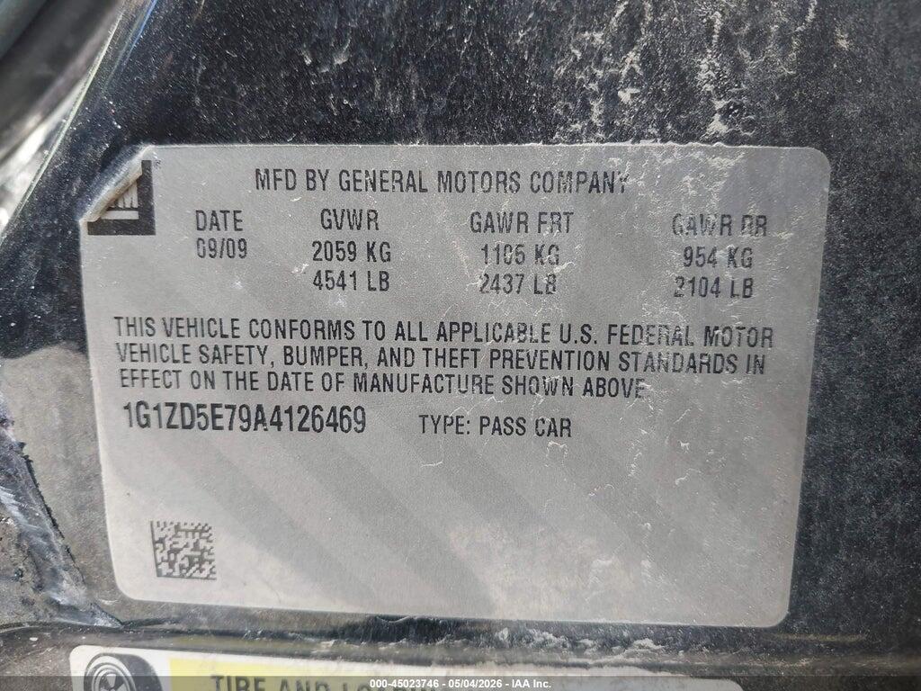 1G1ZD5E79A4126469 2010 CHEVROLET MALIBU photo no. 9