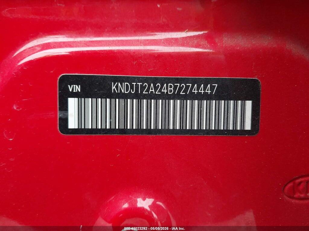 KNDJT2A24B7274447 2011 KIA SOUL photo no. 9