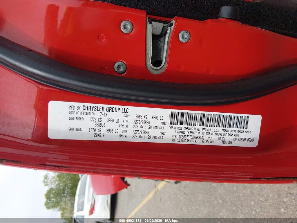 1C6RR7FT5DS683161 2013 RAM 1500 photo no. 9
