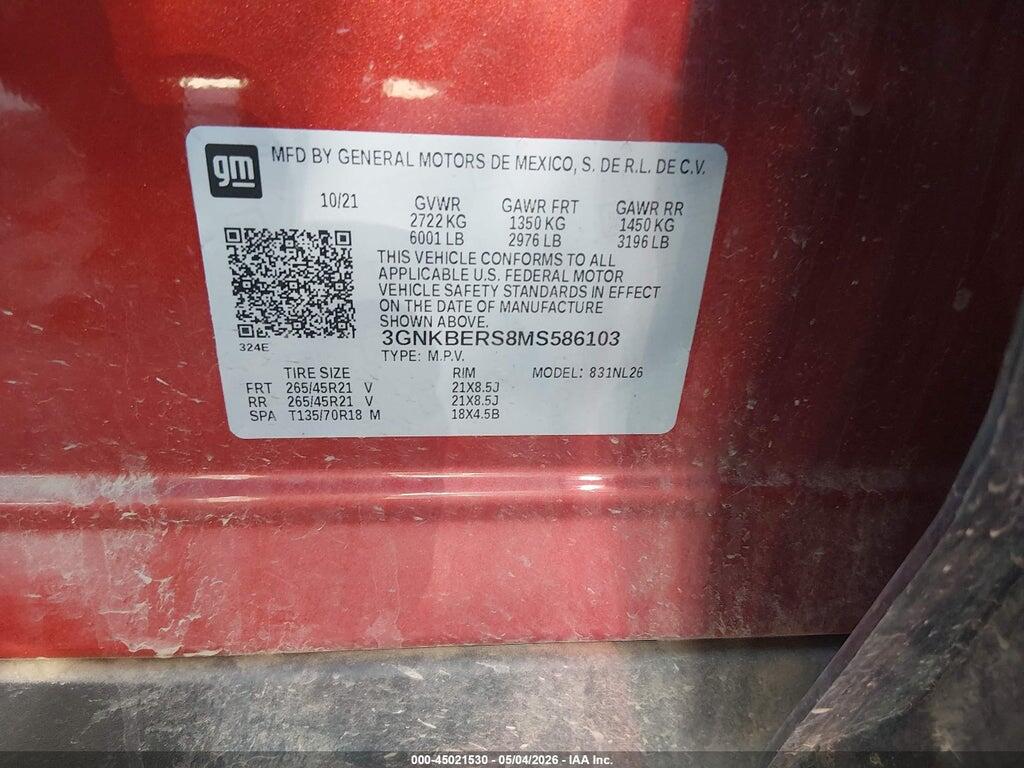 3GNKBERS8MS586103 2021 CHEVROLET BLAZER photo no. 9