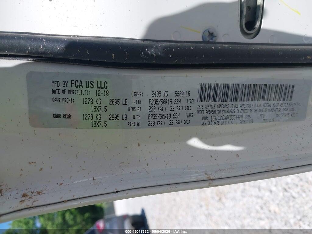 1C4PJMDX0KD354428 2019 JEEP CHEROKEE photo no. 9