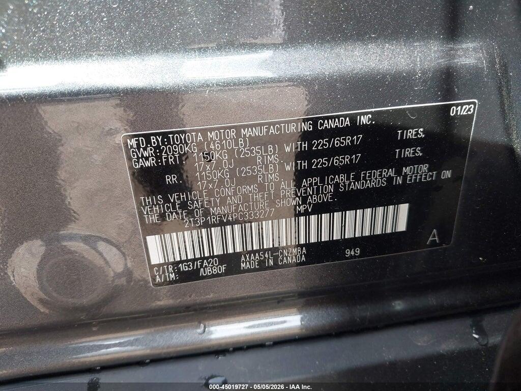 2T3P1RFV4PC333277 2023 TOYOTA RAV4 photo no. 9