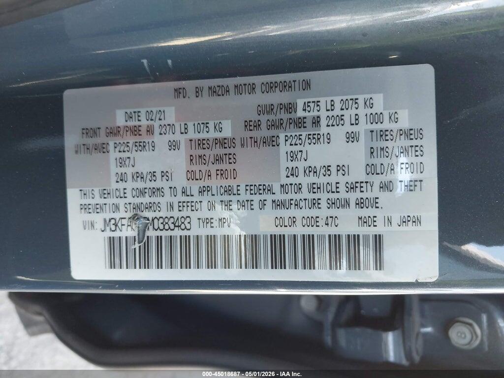 JM3KFACM6M0383483 2021 MAZDA CX-5 photo no. 9