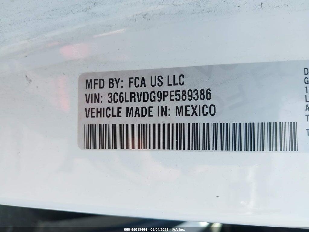 3C6LRVDG9PE589386 2023 RAM PROMASTER 2500 photo no. 9