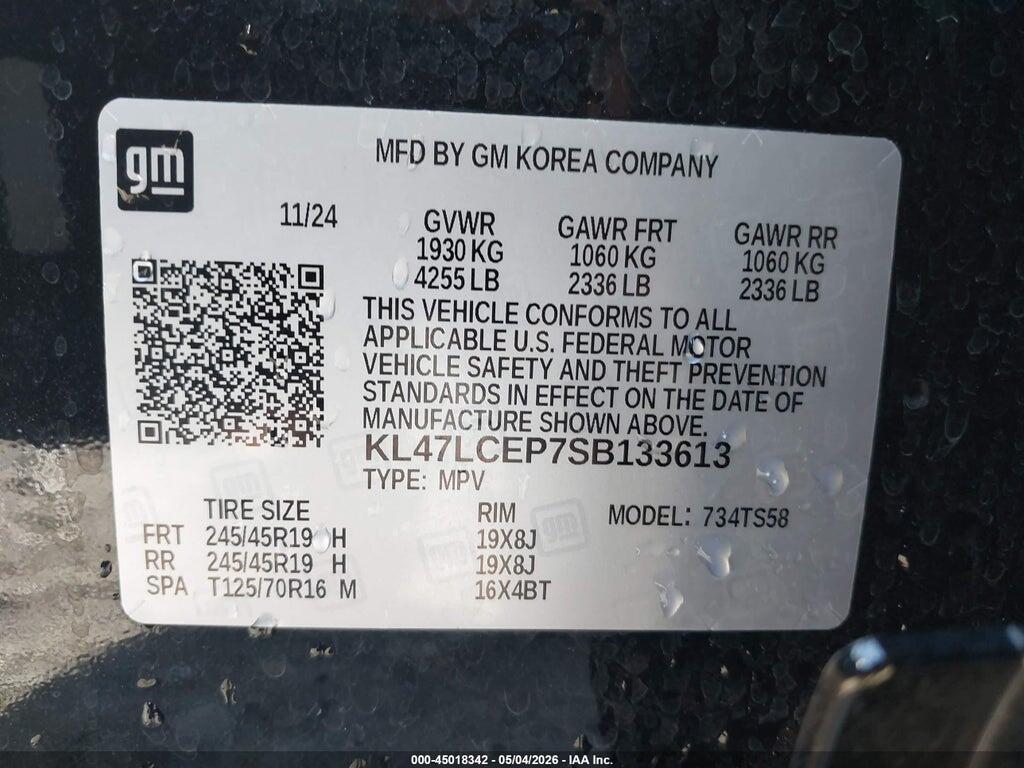 KL47LCEP7SB133613 2025 BUICK ENVISTA photo no. 9