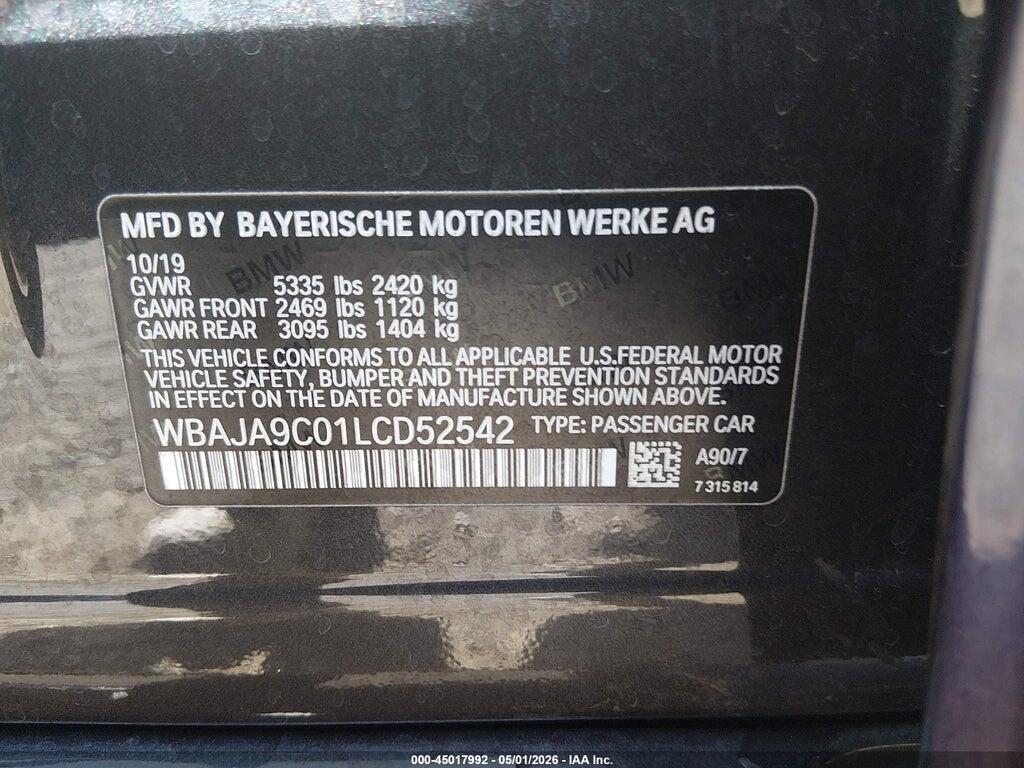 WBAJA9C01LCD52542 2020 BMW 530E photo no. 9