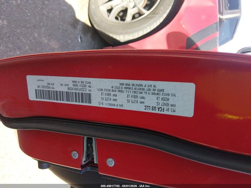 2C3CDXFG0GH105288 2016 DODGE CHARGER photo no. 9