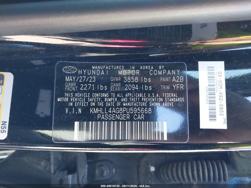 KMHLL4AG8PU595668 2023 HYUNDAI ELANTRA photo no. 9