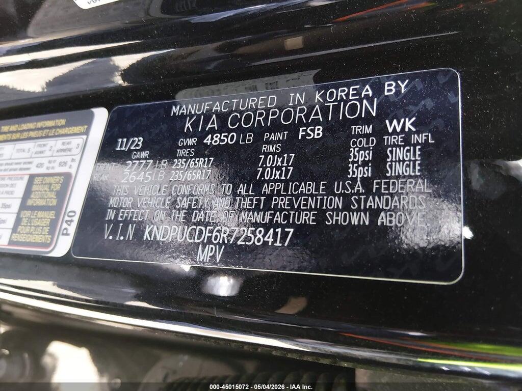 KNDPUCDF6R7258417 2024 KIA SPORTAGE photo no. 9