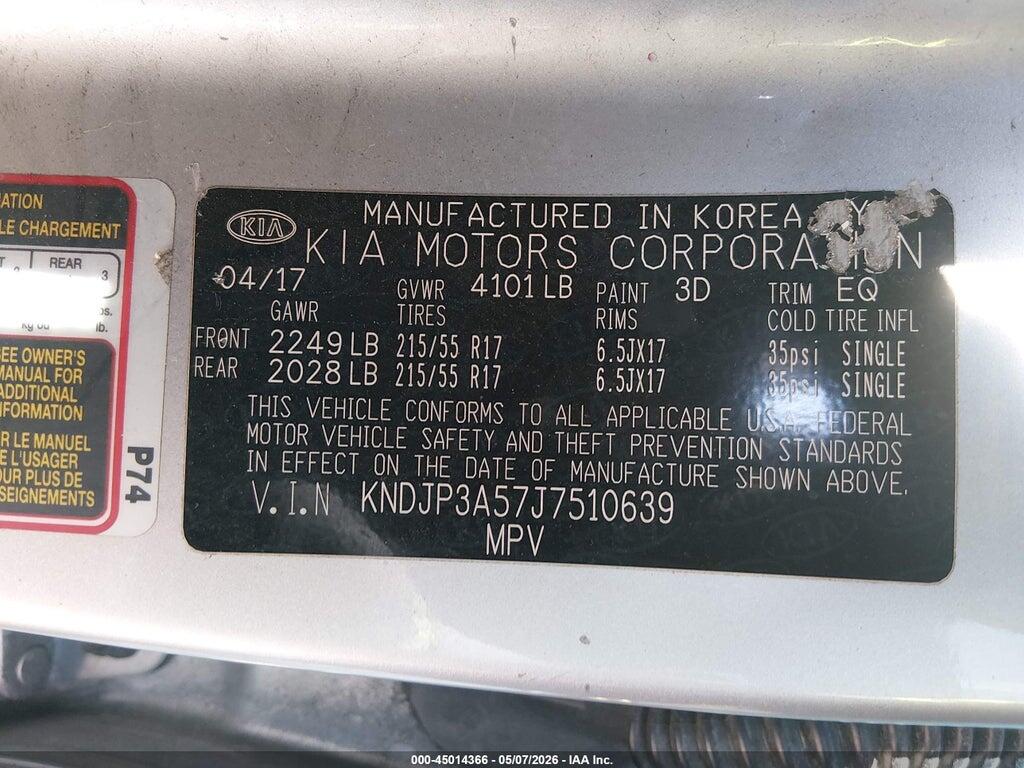 KNDJP3A57J7510639 2018 KIA SOUL photo no. 9