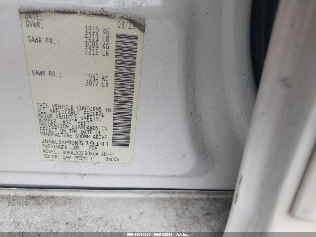 1N4AL3AP9DN539191 2013 NISSAN ALTIMA photo no. 9
