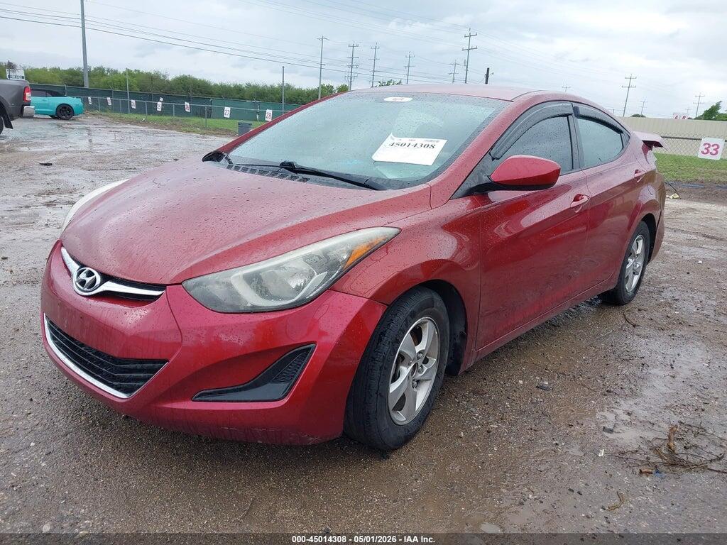 5NPDH4AE8EH546843 2014 HYUNDAI ELANTRA photo no. 2
