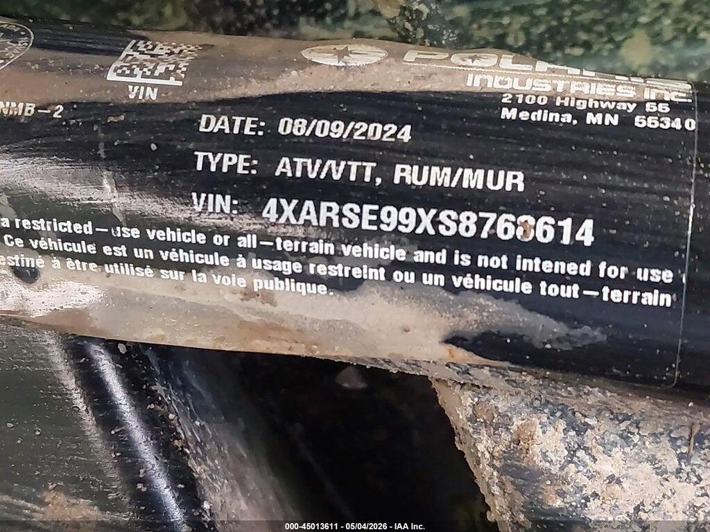 4XARSE99XS8768614 2025 POLARIS RANGER photo no. 10