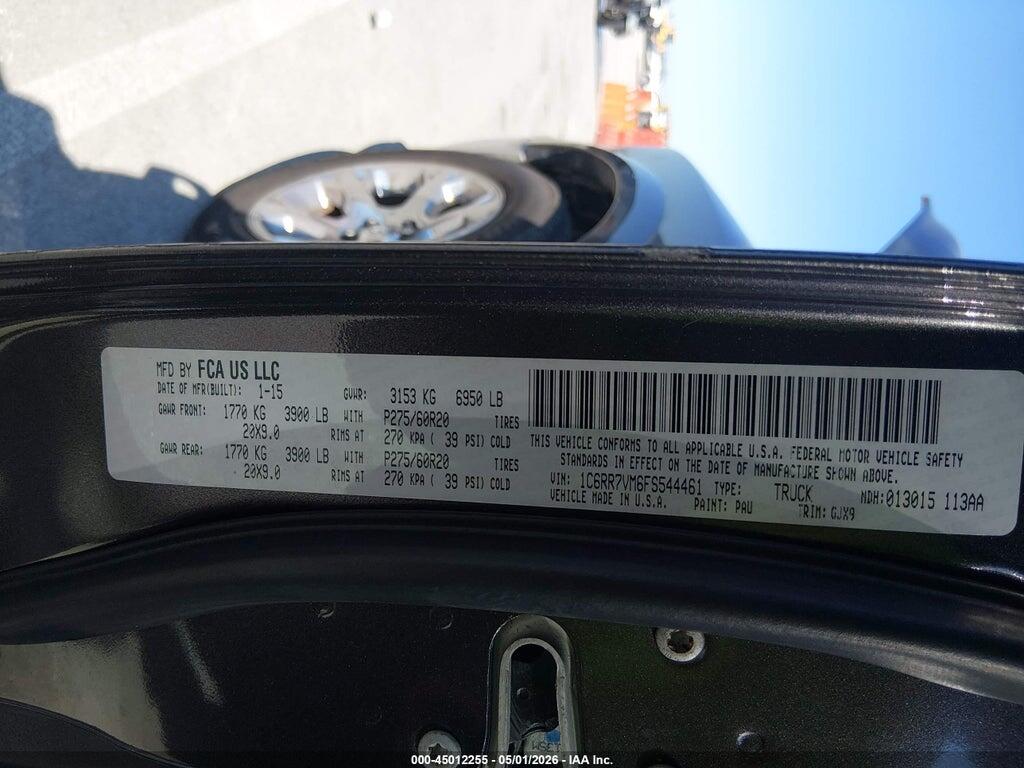 1C6RR7VM6FS544461 2015 RAM 1500 photo no. 9