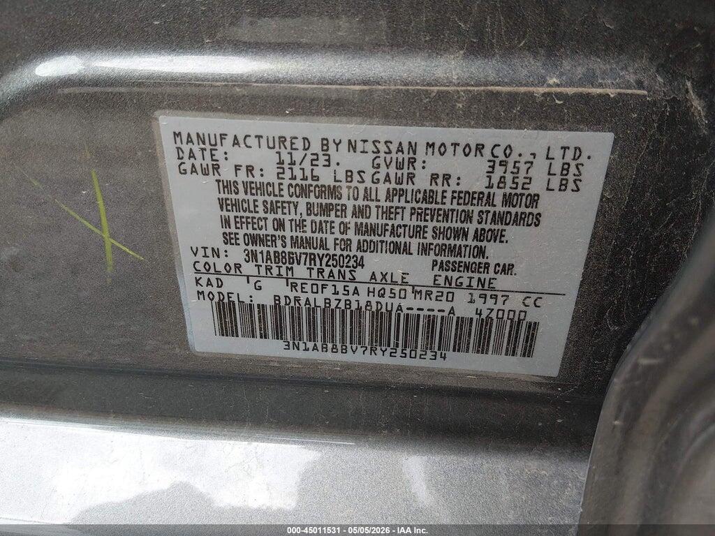 3N1AB8BV7RY250234 2024 NISSAN SENTRA photo no. 9