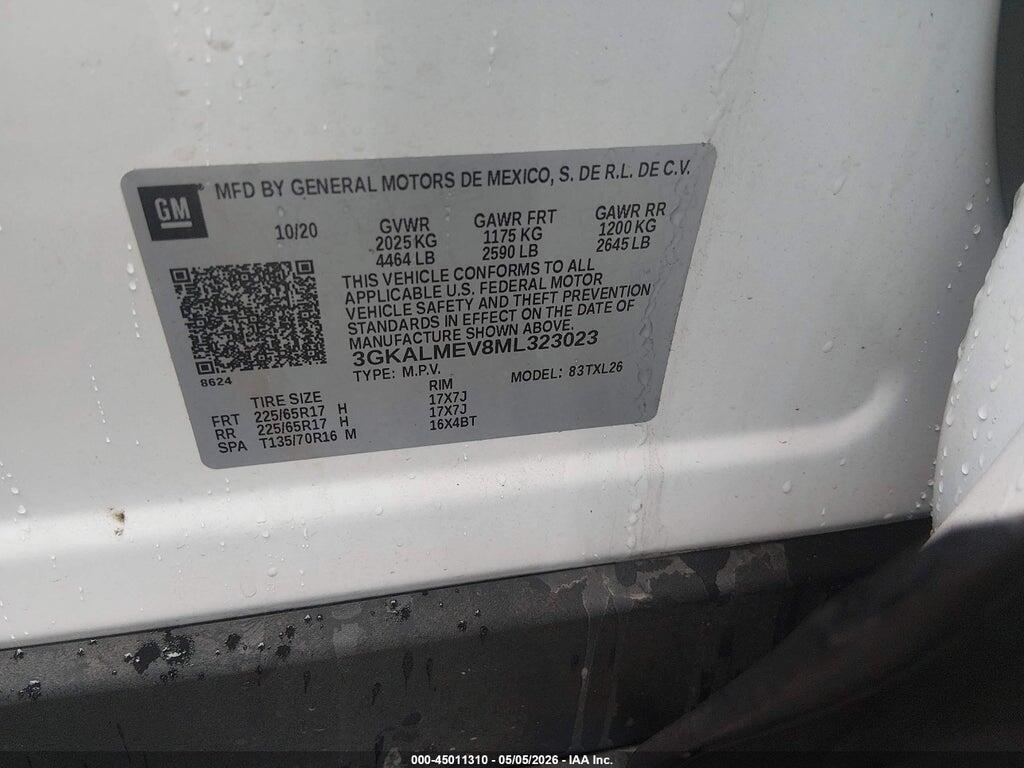 3GKALMEV8ML323023 2021 GMC TERRAIN photo no. 9