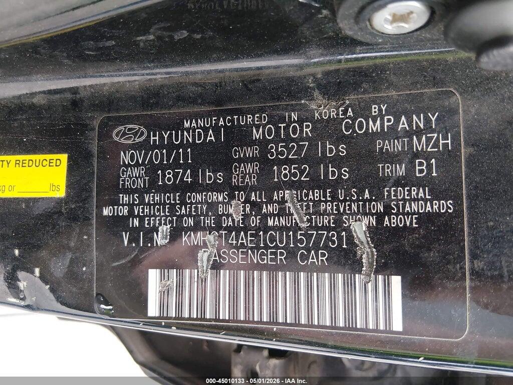 KMHCT4AE1CU157731 2012 HYUNDAI ACCENT photo no. 9