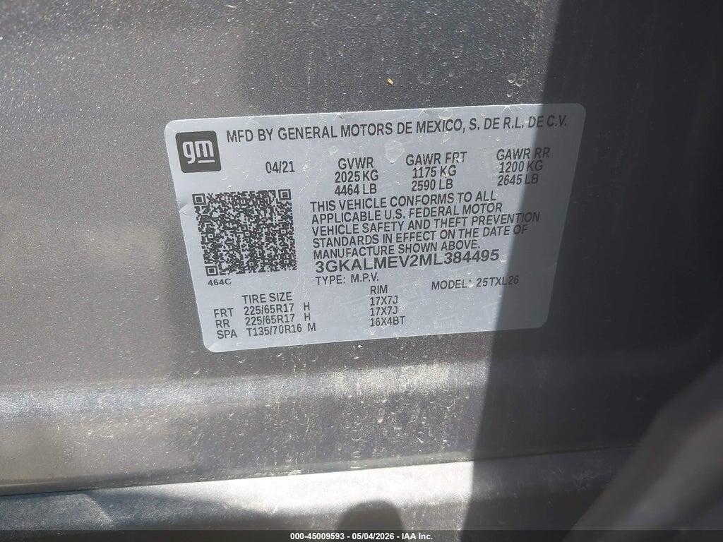 3GKALMEV2ML384495 2021 GMC TERRAIN photo no. 9