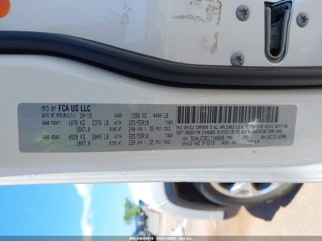 3C4NJCCB1LT140549 2020 JEEP COMPASS photo no. 9