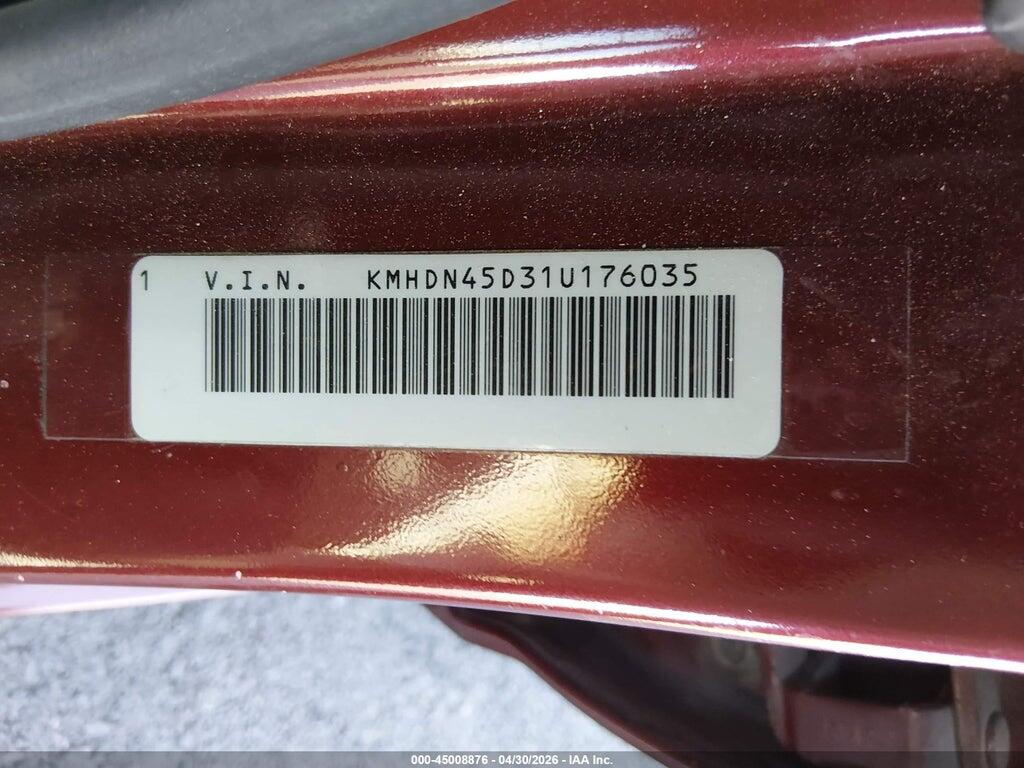KMHDN45D31U176035 2001 HYUNDAI ELANTRA photo no. 9
