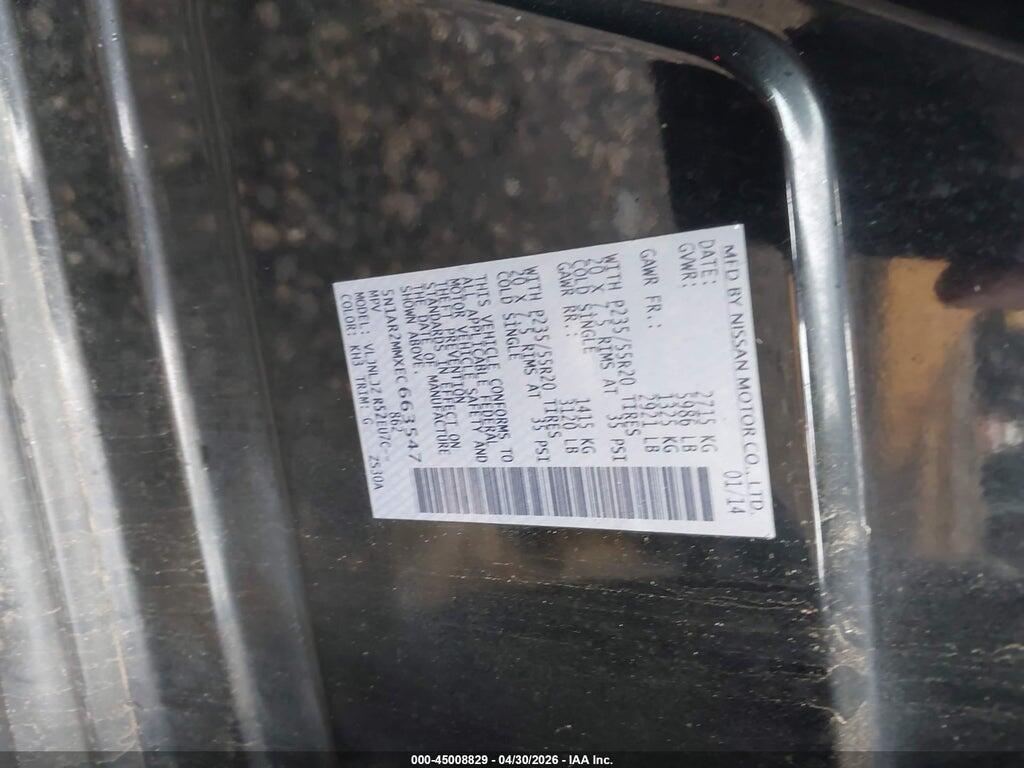 5N1AR2MMXEC663547 2014 NISSAN PATHFINDER photo no. 9