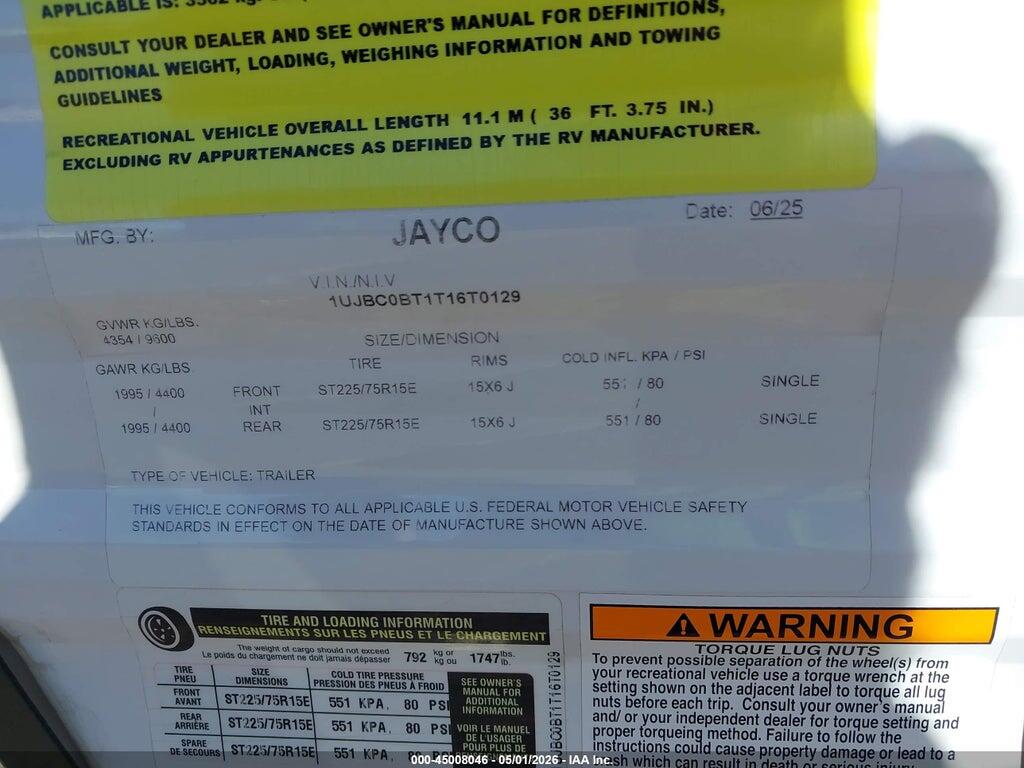 1UJBC0BT1T16T0129 2026 JAYCO JAY FLIGHT SLX photo no. 9