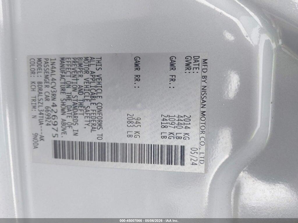 1N4AL4CV3RN426975 2024 NISSAN ALTIMA photo no. 9