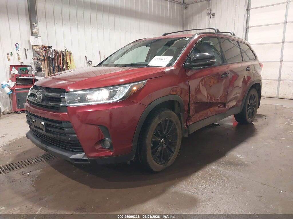 5TDJZRFH9KS991906 2019 TOYOTA HIGHLANDER photo no. 2