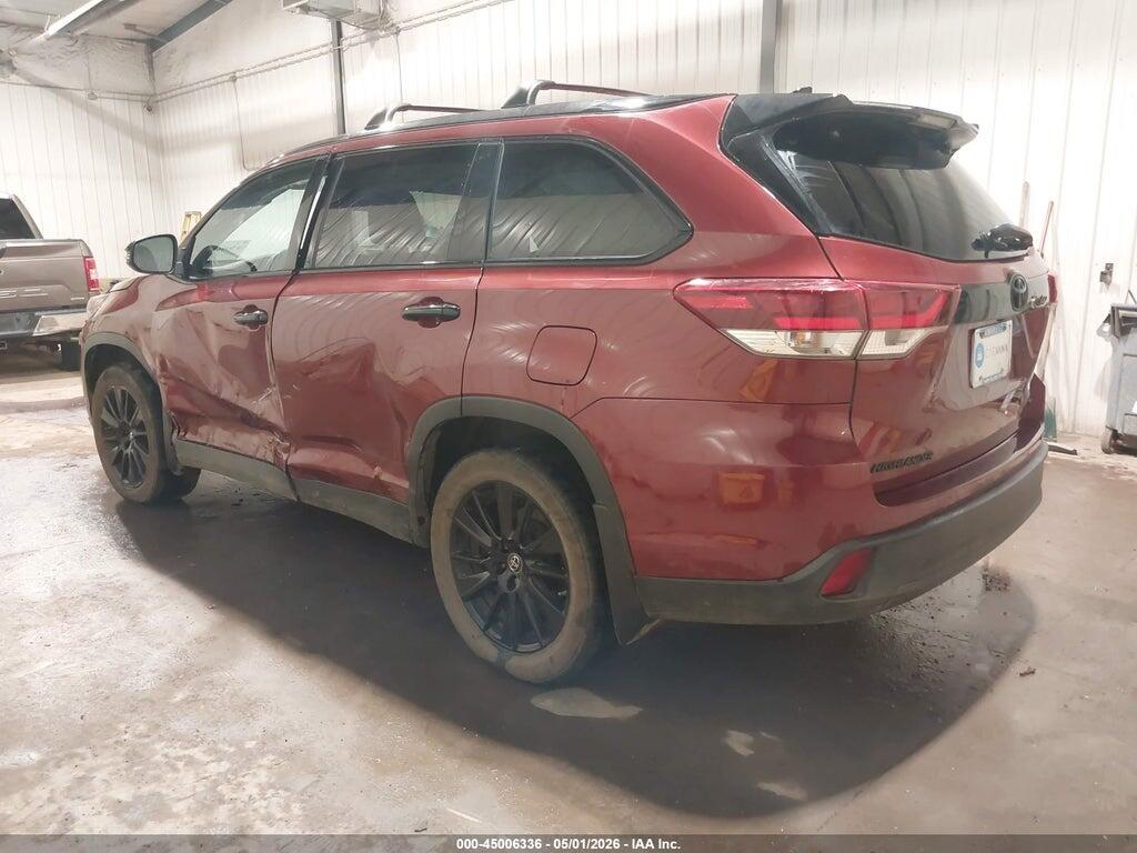 5TDJZRFH9KS991906 2019 TOYOTA HIGHLANDER photo no. 3