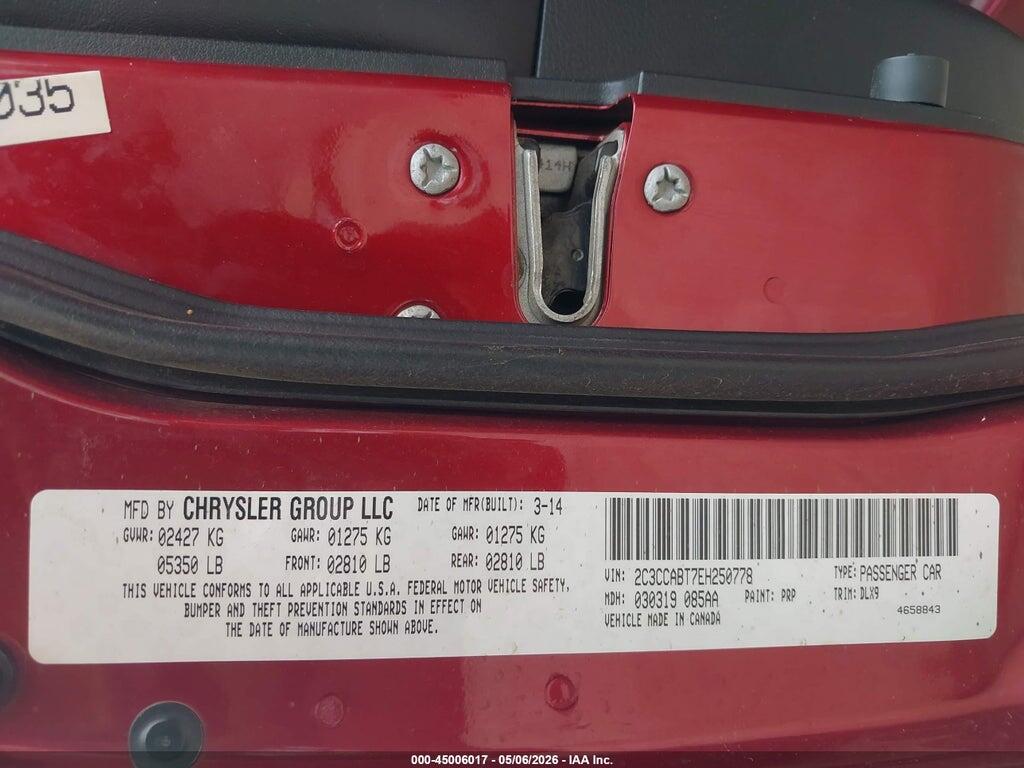 2C3CCABT7EH250778 2014 CHRYSLER 300 photo no. 9