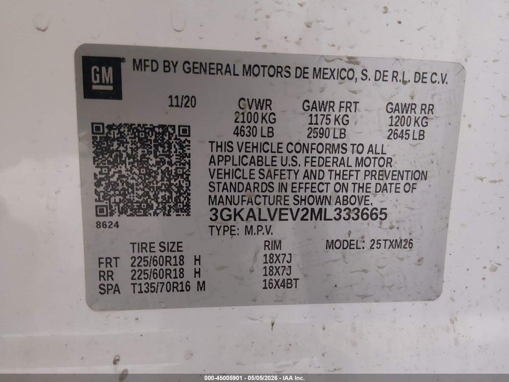 3GKALVEV2ML333665 2021 GMC TERRAIN photo no. 9