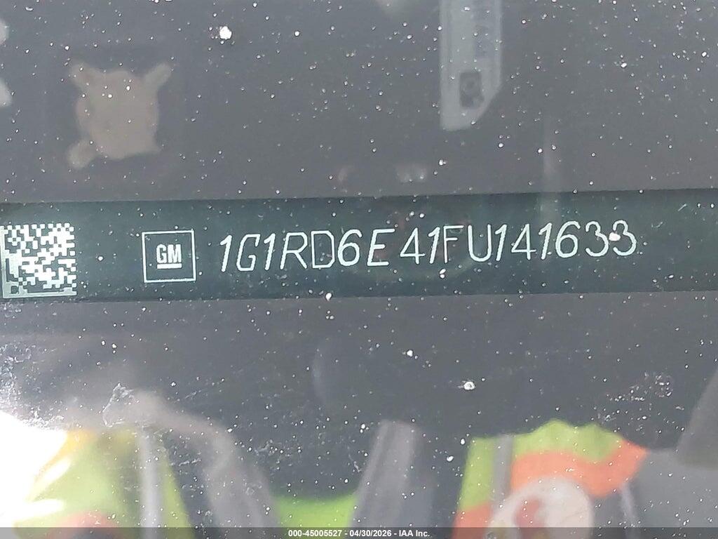 1G1RD6E41FU141633 2015 CHEVROLET VOLT photo no. 9