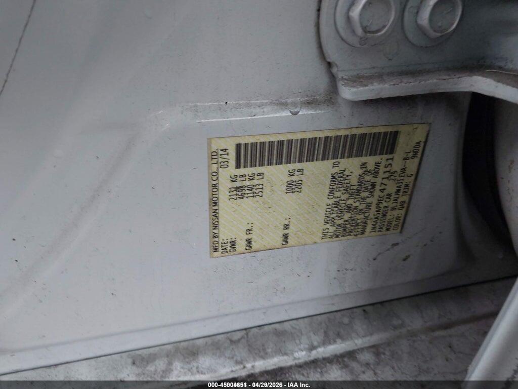 1N4AA5AP9EC471151 2014 NISSAN MAXIMA photo no. 9