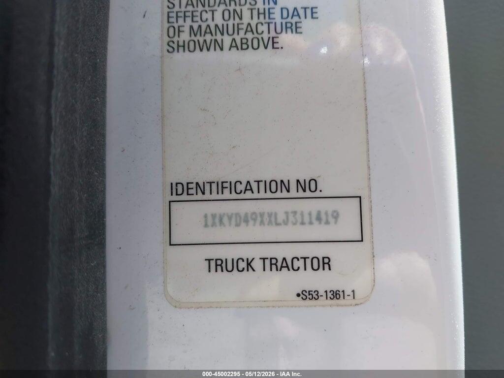 1XKYD49XXLJ311419 2020 KENWORTH T680 photo no. 9