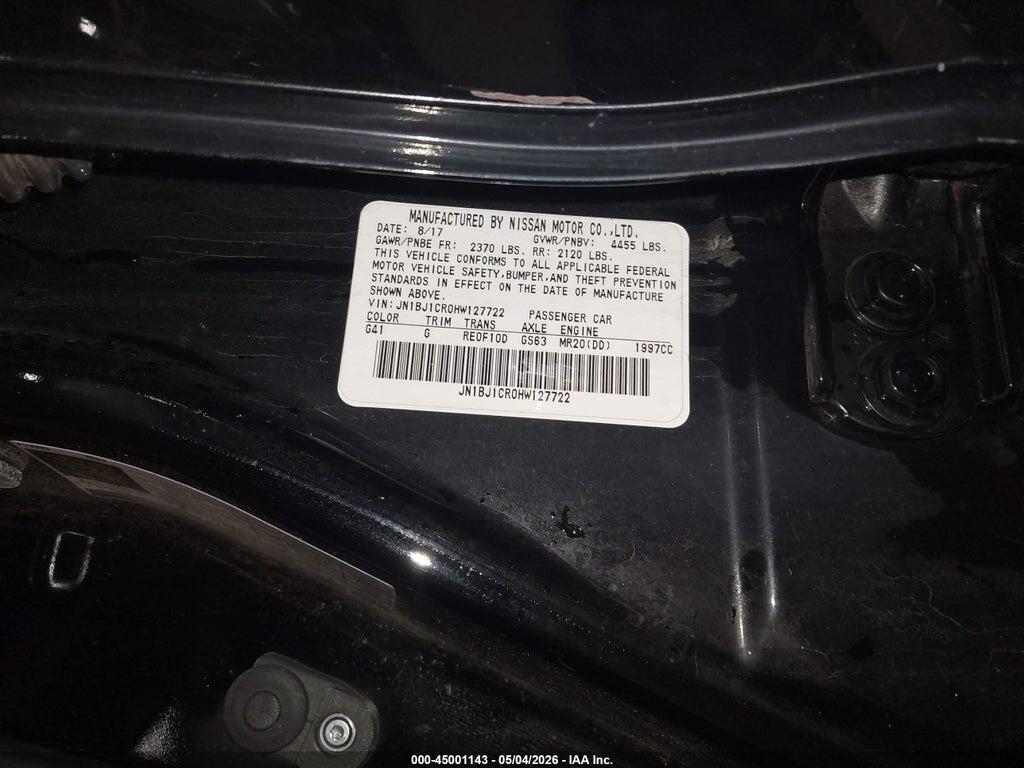JN1BJ1CR0HW127722 2017 NISSAN ROGUE SPORT photo no. 9