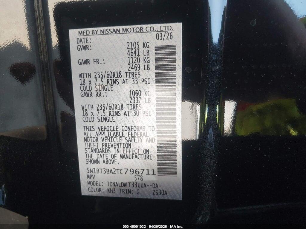 5N1BT3BA2TC796711 2026 NISSAN ROGUE photo no. 9