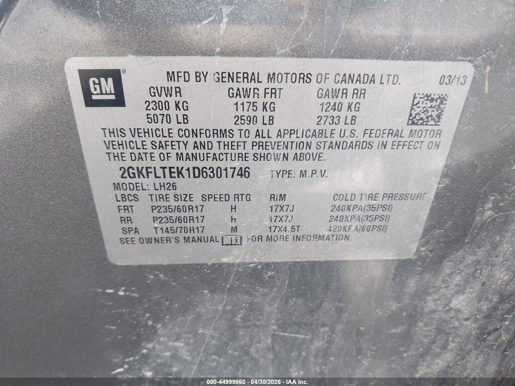 2GKFLTEK1D6301746 2013 GMC TERRAIN photo no. 9