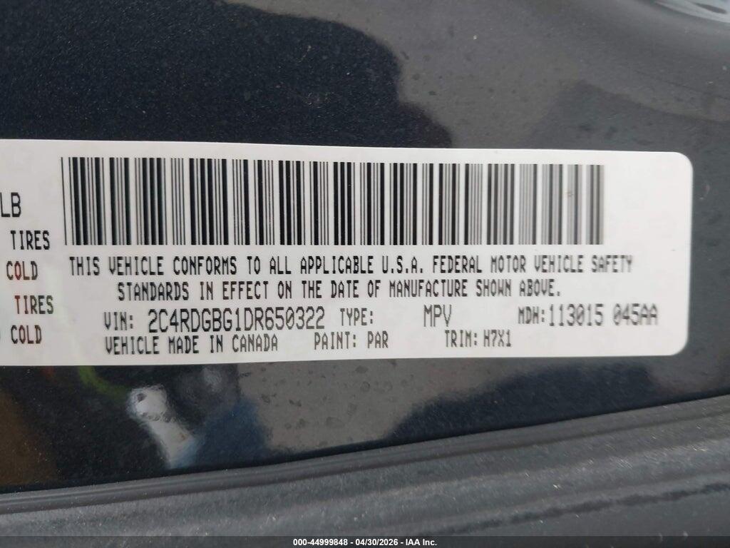 2C4RDGBG1DR650322 2013 DODGE GRAND CARAVAN photo no. 9