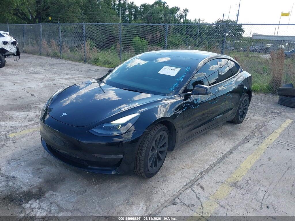 5YJ3E1EB8NF327270 2022 TESLA MODEL 3 photo no. 2