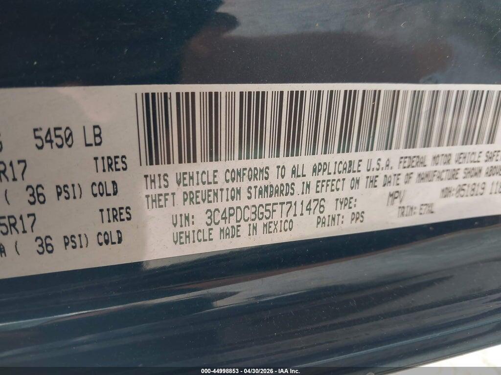 3C4PDCBG5FT711476 2015 DODGE JOURNEY photo no. 9