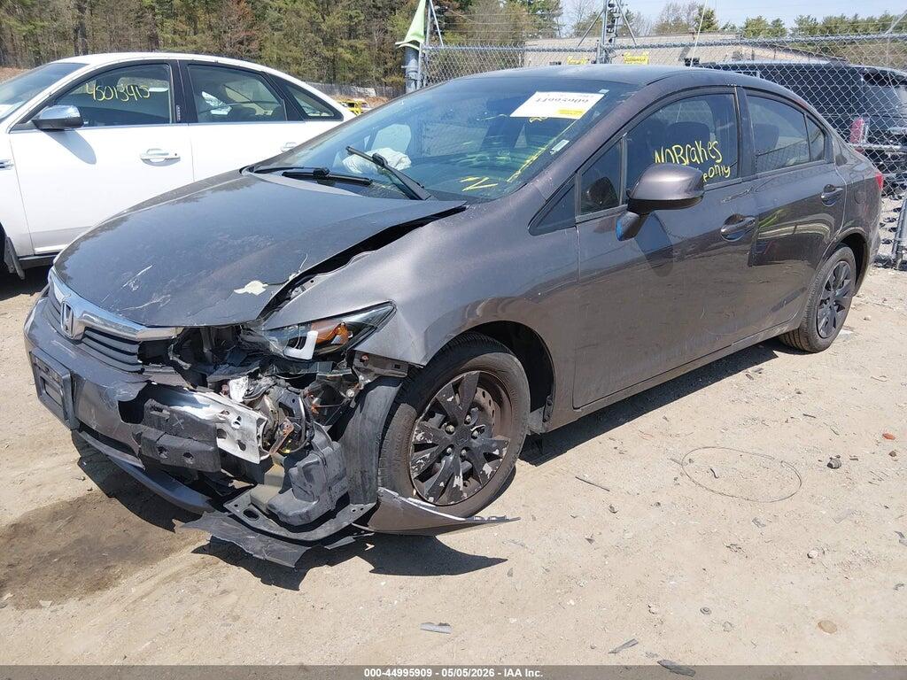 2HGFB2F5XCH537978 2012 HONDA CIVIC photo no. 2