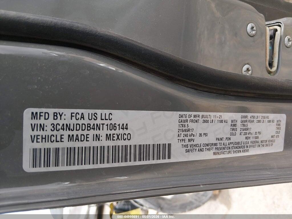 3C4NJDDB4NT106144 2022 JEEP COMPASS photo no. 9